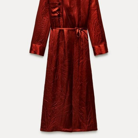 ZARA SATIN EFFECT DRESS ZW COLLECTION - Picture 2 of 2